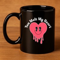 You Melt My Heart Valentines Day 11oz C Handle Ceramic Mug