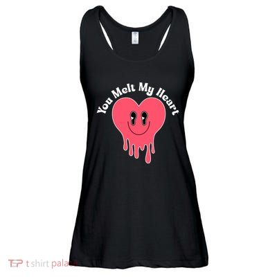 You Melt My Heart Valentines Day Ladies Essential Flowy Tank