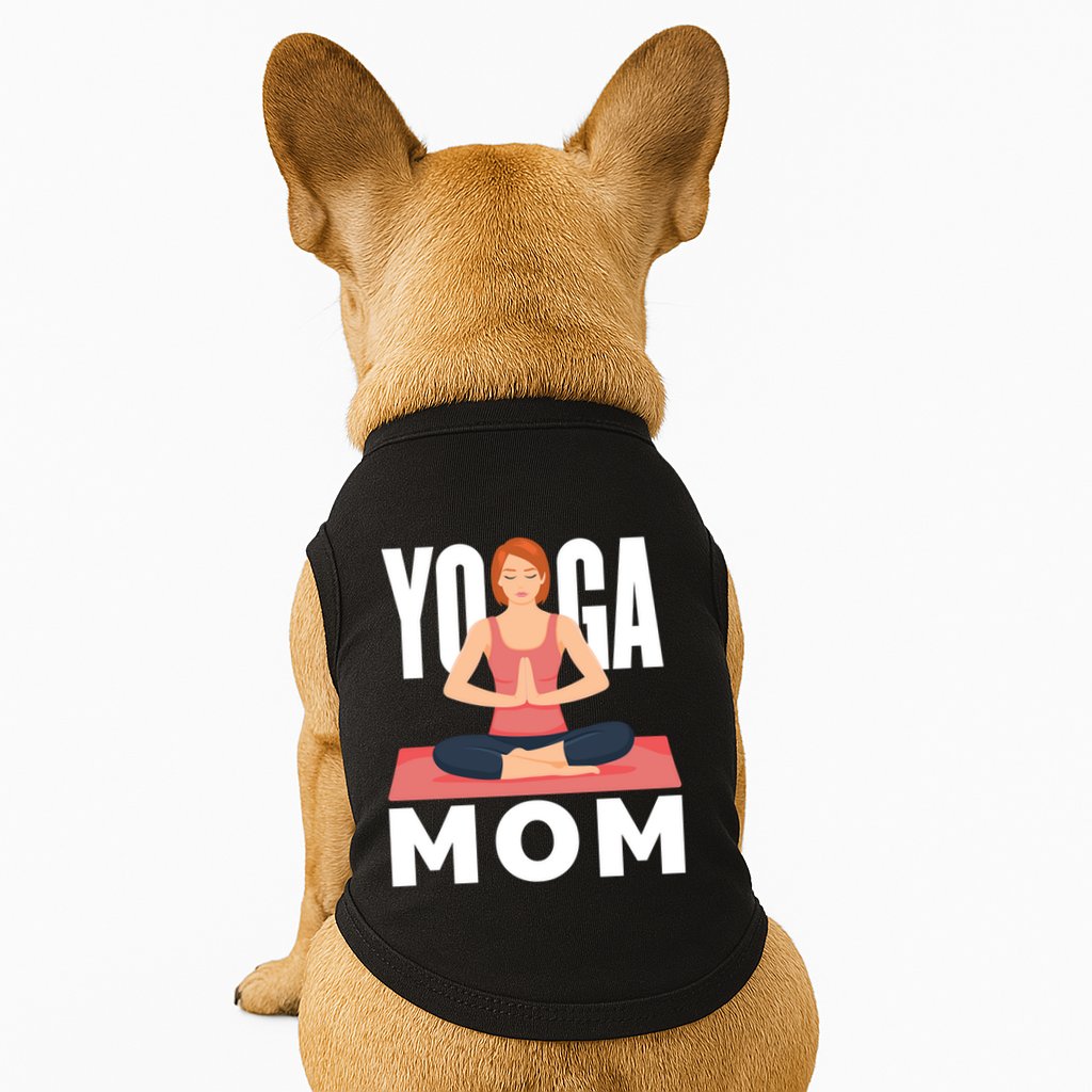 Yoga Mom Meditation Workout Exercise Fitness Mama Gift Doggie Tank