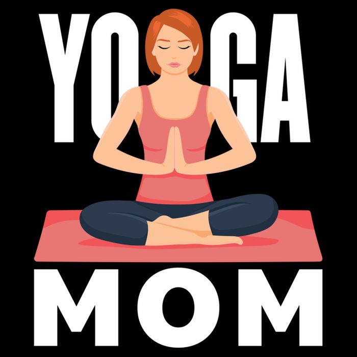 Yoga Mom Meditation Workout Exercise Fitness Mama Gift Flat Bill Trucker Hat