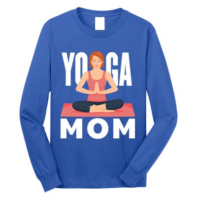 Yoga Mom Meditation Workout Exercise Fitness Mama Gift Long Sleeve Shirt