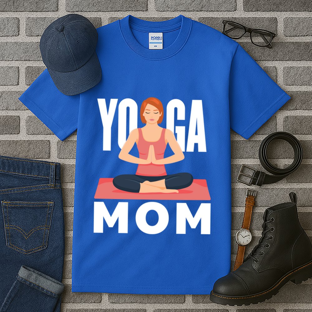 Yoga Mom Meditation Workout Exercise Fitness Mama Gift Tall T-Shirt