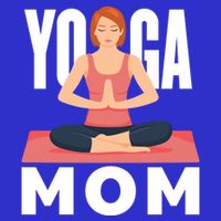 Yoga Mom Meditation Workout Exercise Fitness Mama Gift Women's V-Neck T-Shirt