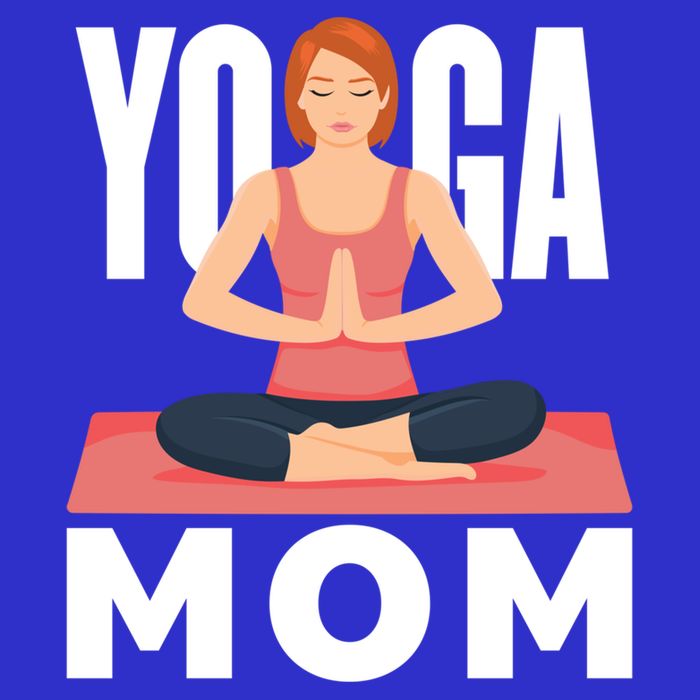 Yoga Mom Meditation Workout Exercise Fitness Mama Gift Women's V-Neck T-Shirt