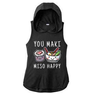 You Maki Miso Happy Japan Kawaii Sushi Lover Gift Ladies PosiCharge Tri-Blend Wicking Draft Hoodie Tank