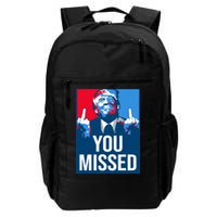 You Missed Middle Finger Donald Trump Usa Patriotic Backpack