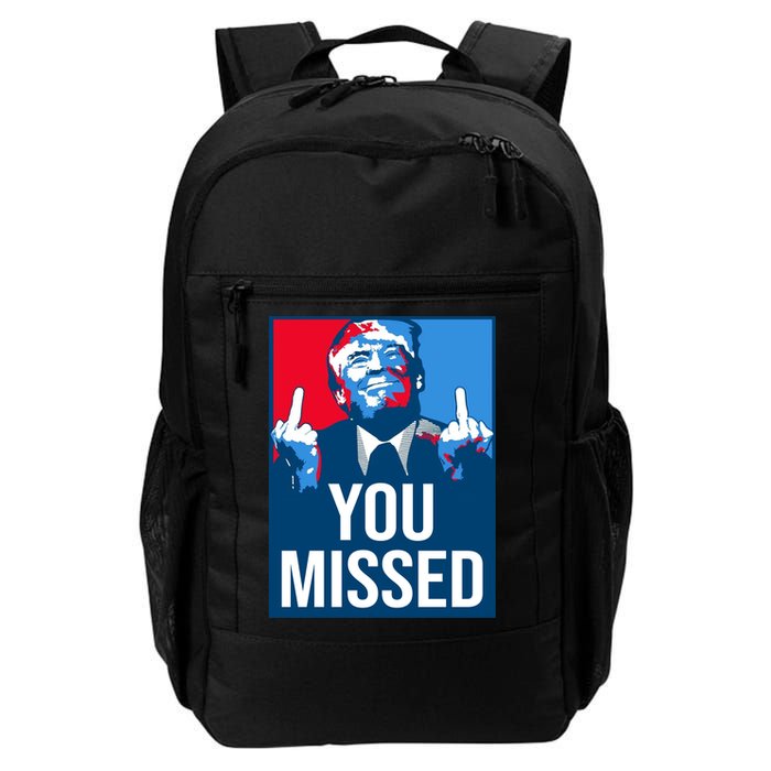 You Missed Middle Finger Donald Trump Usa Patriotic Backpack