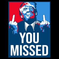 You Missed Middle Finger Donald Trump Usa Patriotic Backpack