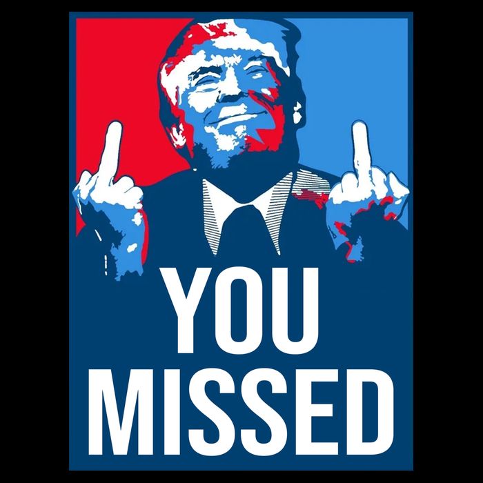 You Missed Middle Finger Donald Trump Usa Patriotic Drawstring Bag