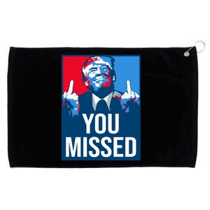 You Missed Middle Finger Donald Trump Usa Patriotic Grommeted Golf Towel