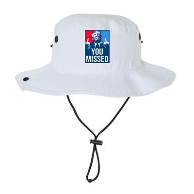 You Missed Middle Finger Donald Trump Usa Patriotic Legacy Cool Fit Booney Bucket Hat