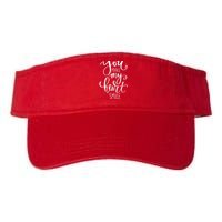 You Make My Heart Smile Cute Gift Valucap Bio-Washed Visor