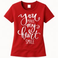 You Make My Heart Smile Cute Gift Womens T-Shirt
