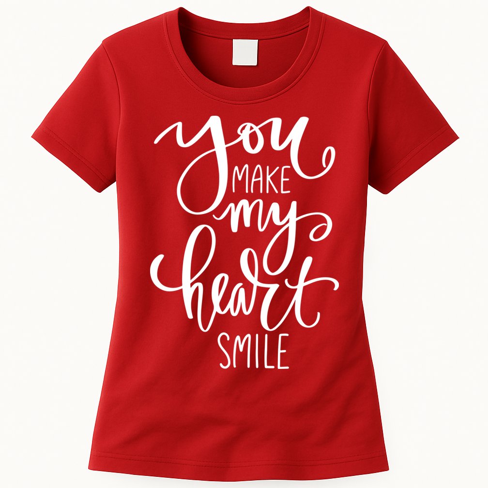 You Make My Heart Smile Cute Gift Womens T-Shirt