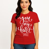 You Make My Heart Smile Cute Gift Womens T-Shirt