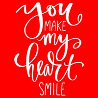 You Make My Heart Smile Cute Gift Womens T-Shirt