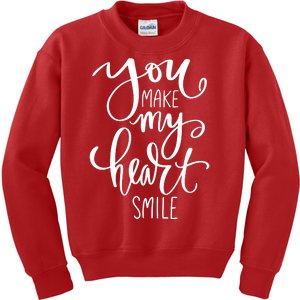 You Make My Heart Smile Cute Gift Kids Sweatshirt