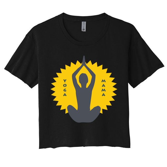 Yoga Mama Modern Meditation Power Design Great Gift Crop Top
