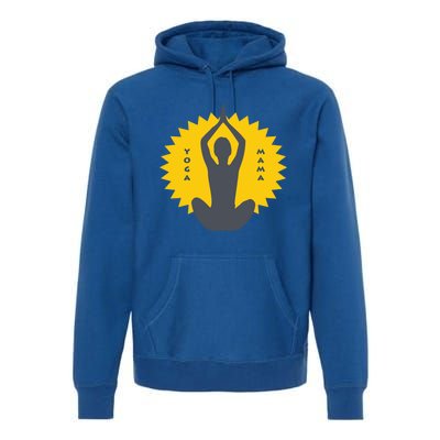 Yoga Mama Modern Meditation Power Design Great Gift Premium Hoodie