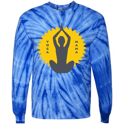 Yoga Mama Modern Meditation Power Design Great Gift Tie-Dye Long Sleeve Shirt