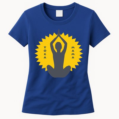 Yoga Mama Modern Meditation Power Design Great Gift Womens T-Shirt
