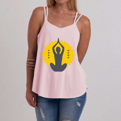 Yoga Mama Modern Meditation Power Design Great Gift Women's Strappy Tank