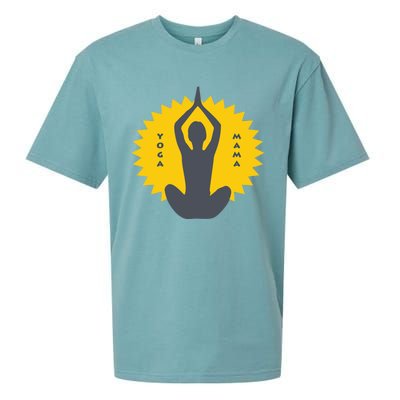 Yoga Mama Modern Meditation Power Design Great Gift Sueded Cloud Jersey T-Shirt