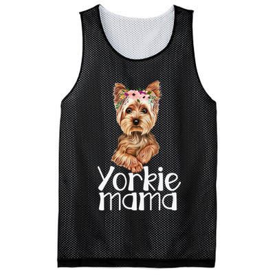 Yorkie Mama Mothers Day Yorkie Lover Owner Yorkie Dog Mom Mesh Reversible Basketball Jersey Tank
