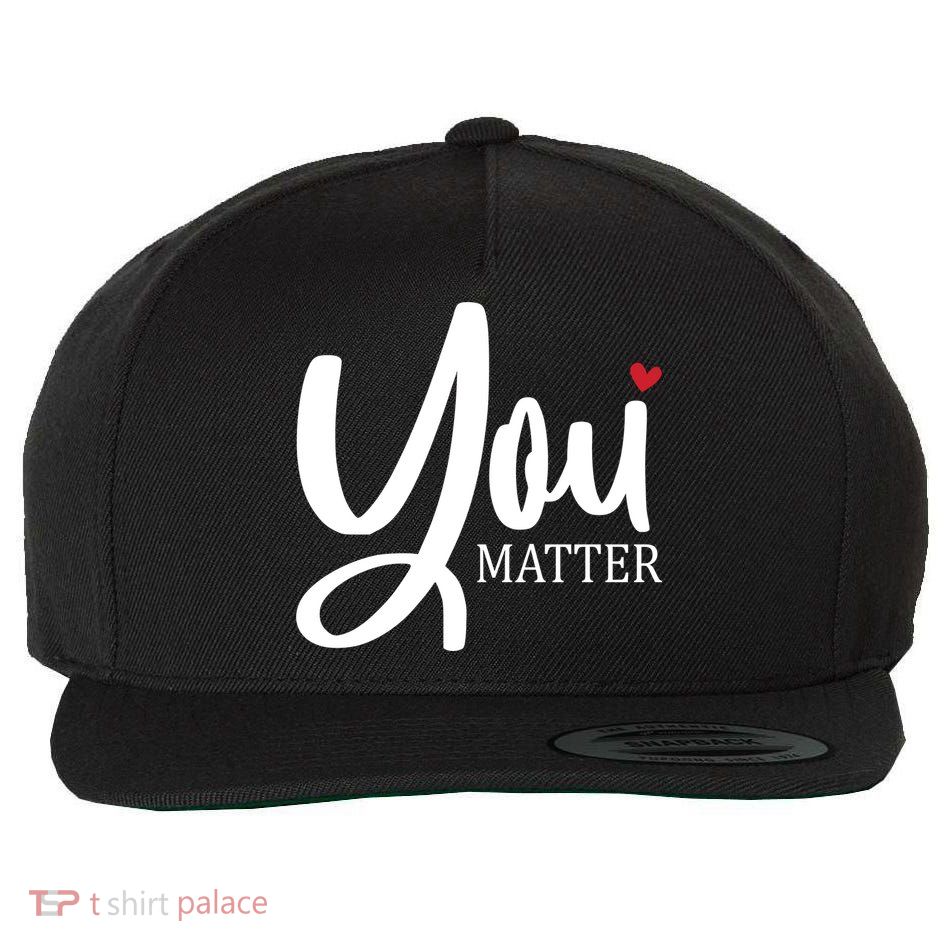 You Matter Mental Health Awareness Wool Snapback Cap