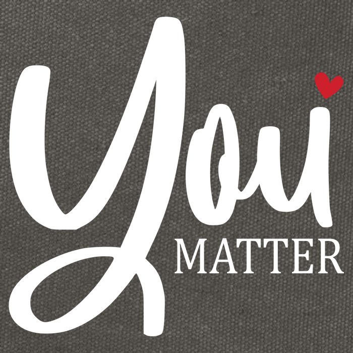 You Matter Mental Health Awareness Cotton Canvas Backpack