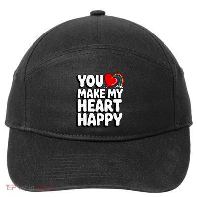 You Make My Heart Happy For Children 7-Panel Snapback Hat