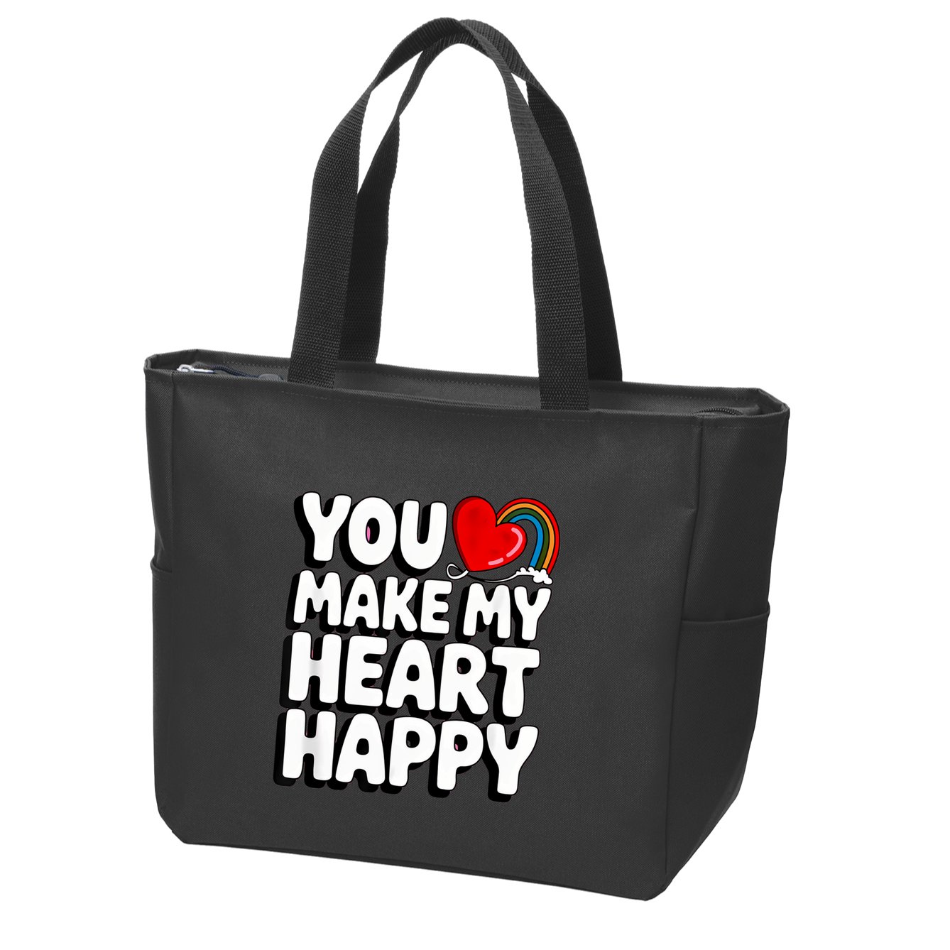 You Make My Heart Happy For Children Zip Tote Bag