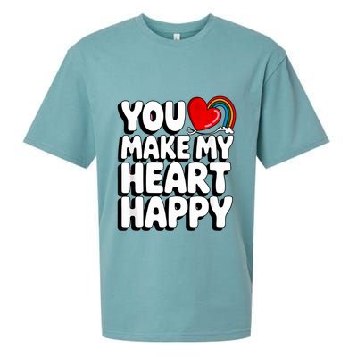 You Make My Heart Happy For Children Sueded Cloud Jersey T-Shirt