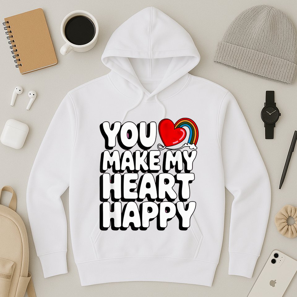 You Make My Heart Happy For Children Hoodie