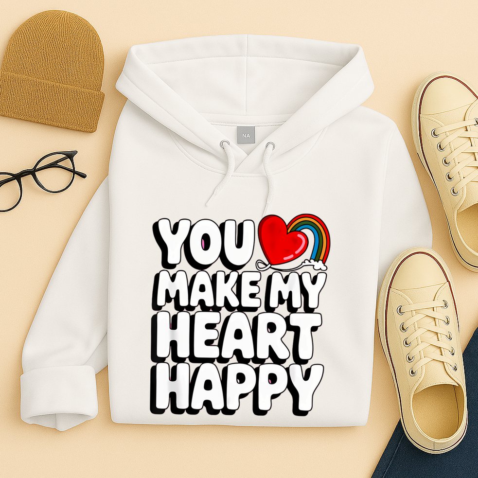 You Make My Heart Happy For Children Hoodie