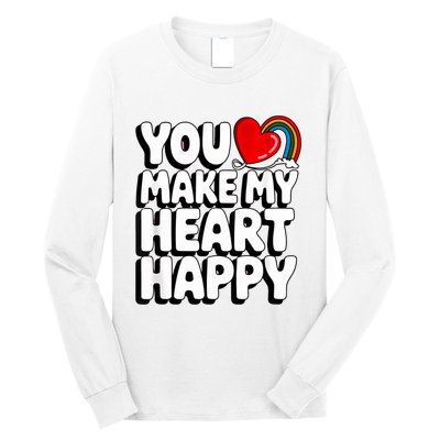 You Make My Heart Happy For Children Long Sleeve Shirt