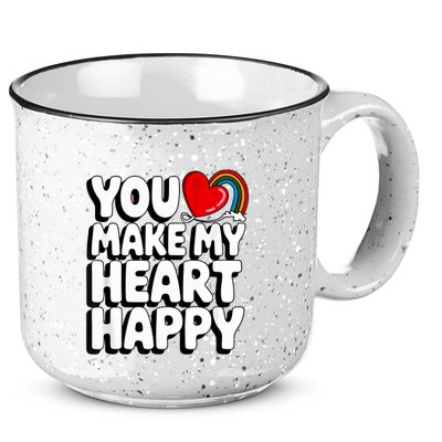 You Make My Heart Happy For Children 15oz Campfire Ceramic Mug