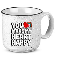 You Make My Heart Happy For Children 15oz Campfire Ceramic Mug