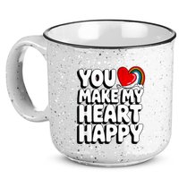You Make My Heart Happy For Children 15oz Campfire Ceramic Mug