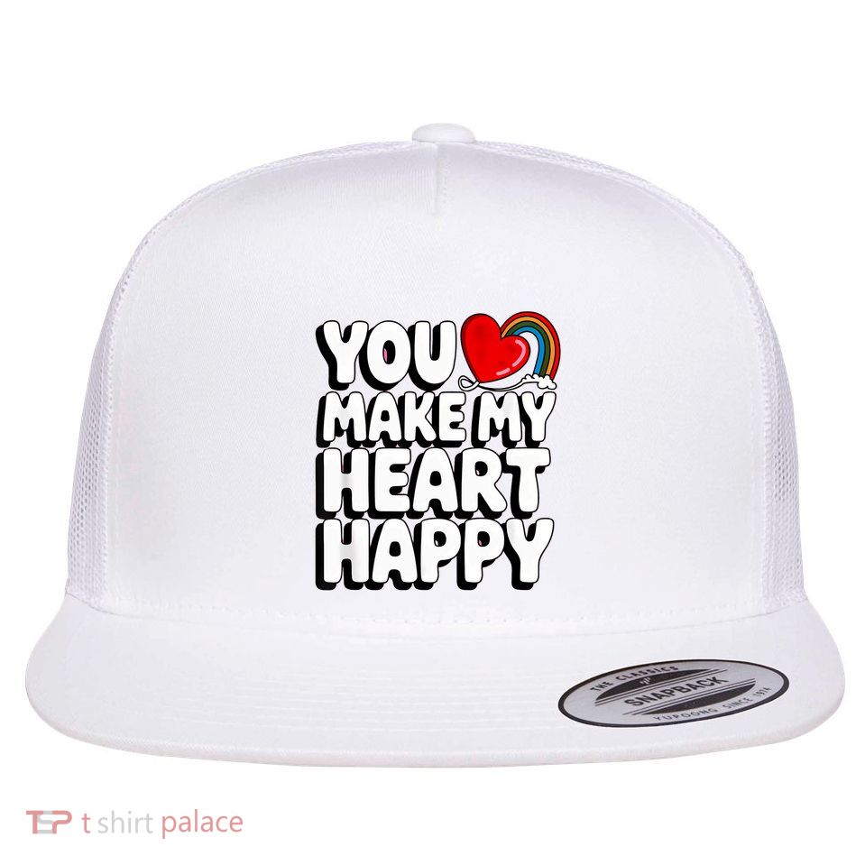 You Make My Heart Happy For Children Flatbill Hat