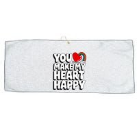 You Make My Heart Happy For Children Large Microfiber Waffle Golf Towel