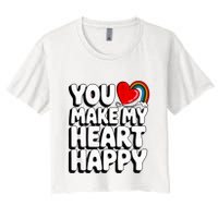 You Make My Heart Happy For Children Crop Top