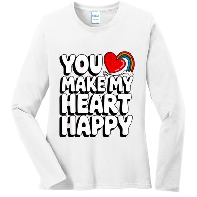 You Make My Heart Happy For Children Ladies Long Sleeve Shirt