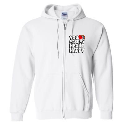 You Make My Heart Happy For Children Full Zip Hoodie