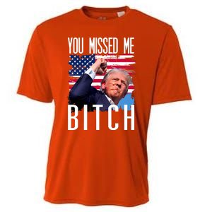 You Missed Me Bitch Trump 2024 Survived Cooling Performance Crew T-Shirt