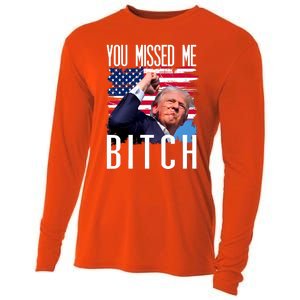 You Missed Me Bitch Trump 2024 Survived Cooling Performance Long Sleeve Crew