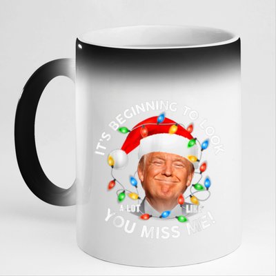 You Miss Me Trump Anti Biden Family Christmas Pajamas 11oz Black Color Changing Mug