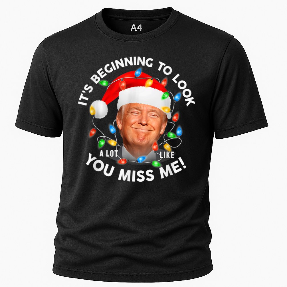 You Miss Me Trump Anti Biden Family Christmas Pajamas Cooling Performance Crew T-Shirt