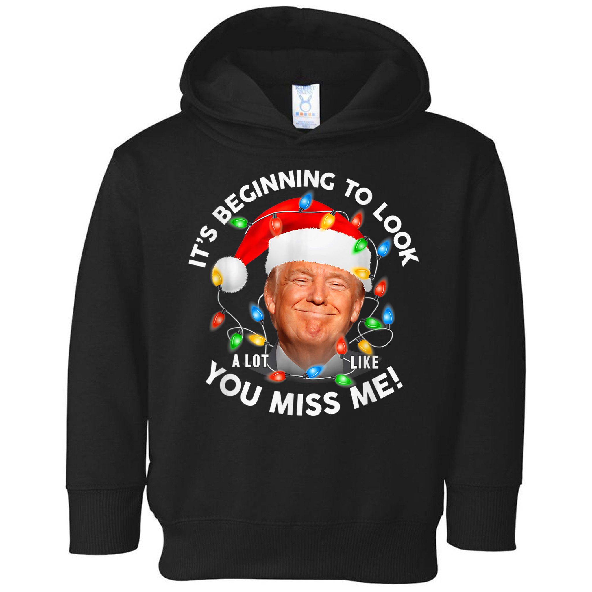 You Miss Me Trump Anti Biden Family Christmas Pajamas Toddler Hoodie