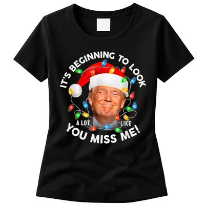 You Miss Me Trump Anti Biden Family Christmas Pajamas Womens T-Shirt